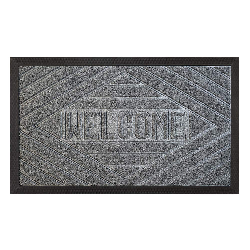 Grip Master Durable Rubber Door Mat, Waterproof, And Entry, Heavy Duty Utility Mats, For Front Door And Garage Floor Entrance, L
