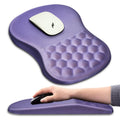 Hokafenle Ergonomic Mouse Pad Wrist Support With Massage Design, Wrist Rest Pain Relief Mousepad With Memory Foam&Non-Slip Pu Ba