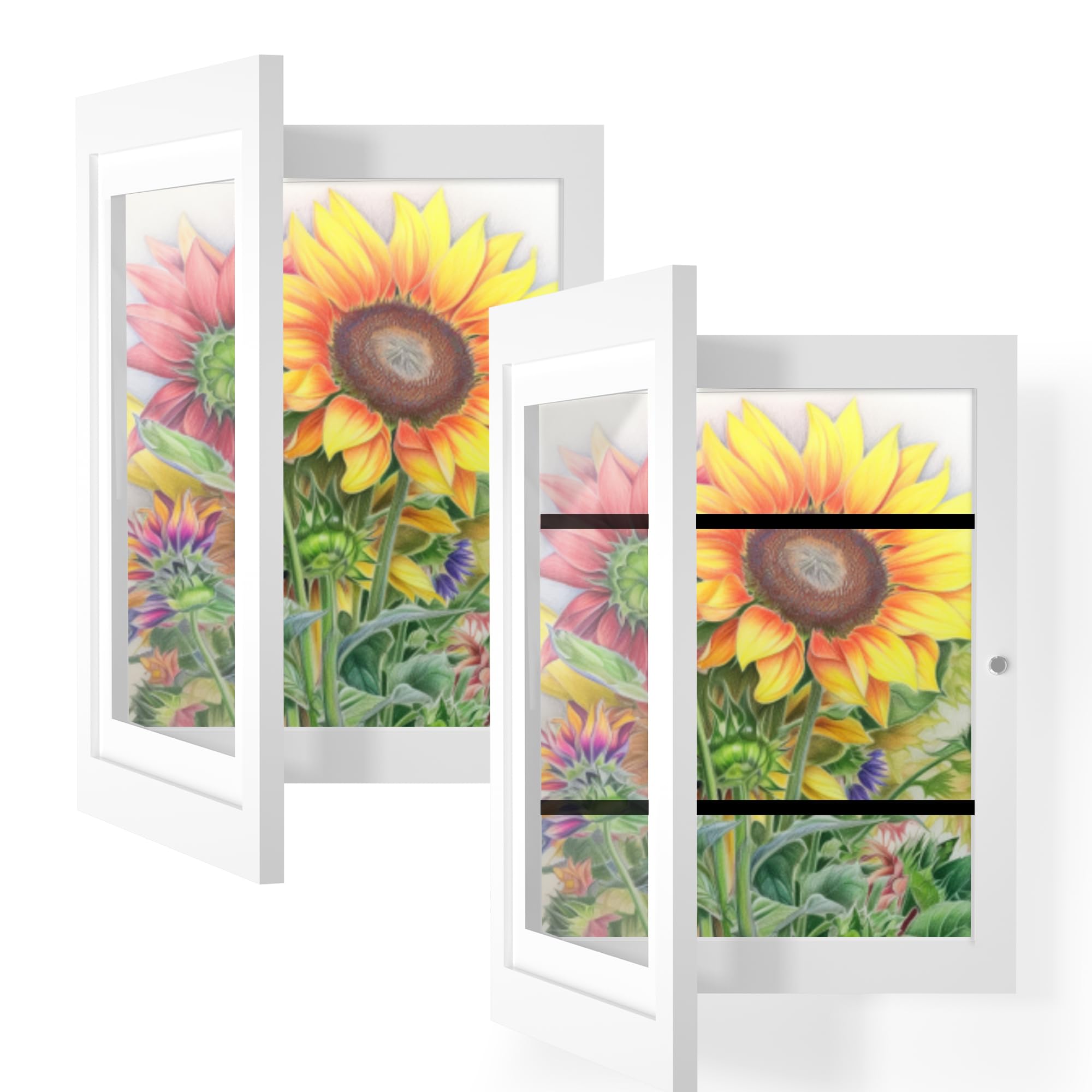 Orionstar Kids Art Frames, Artwork Picture Frames Changeable, Front Opening Picture Display Frames Holds 11X8.5 100 A4 Pcs, Artw