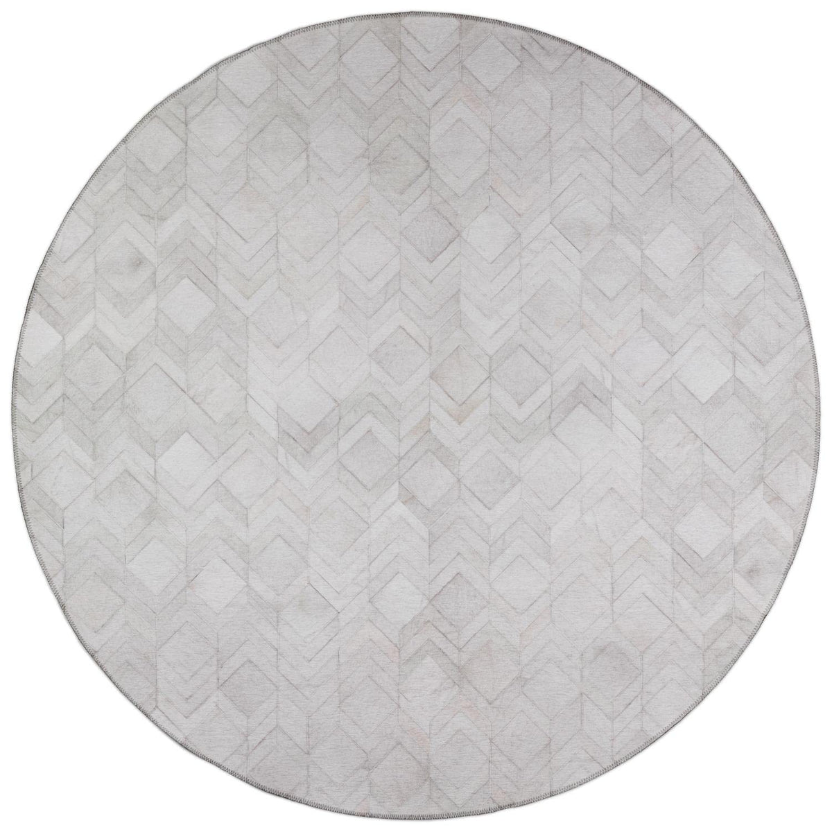 Dalyn Rugs Durango Patchwork Faux Cowhide Ss5 Linen 8' X 8 Rug'