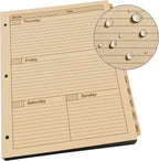 Rite In The Rain Weatherproof Weekly Calendar Set, 8.5' X 11', Tan Sheets, 65 Weeks (No. 9260W-Mx)