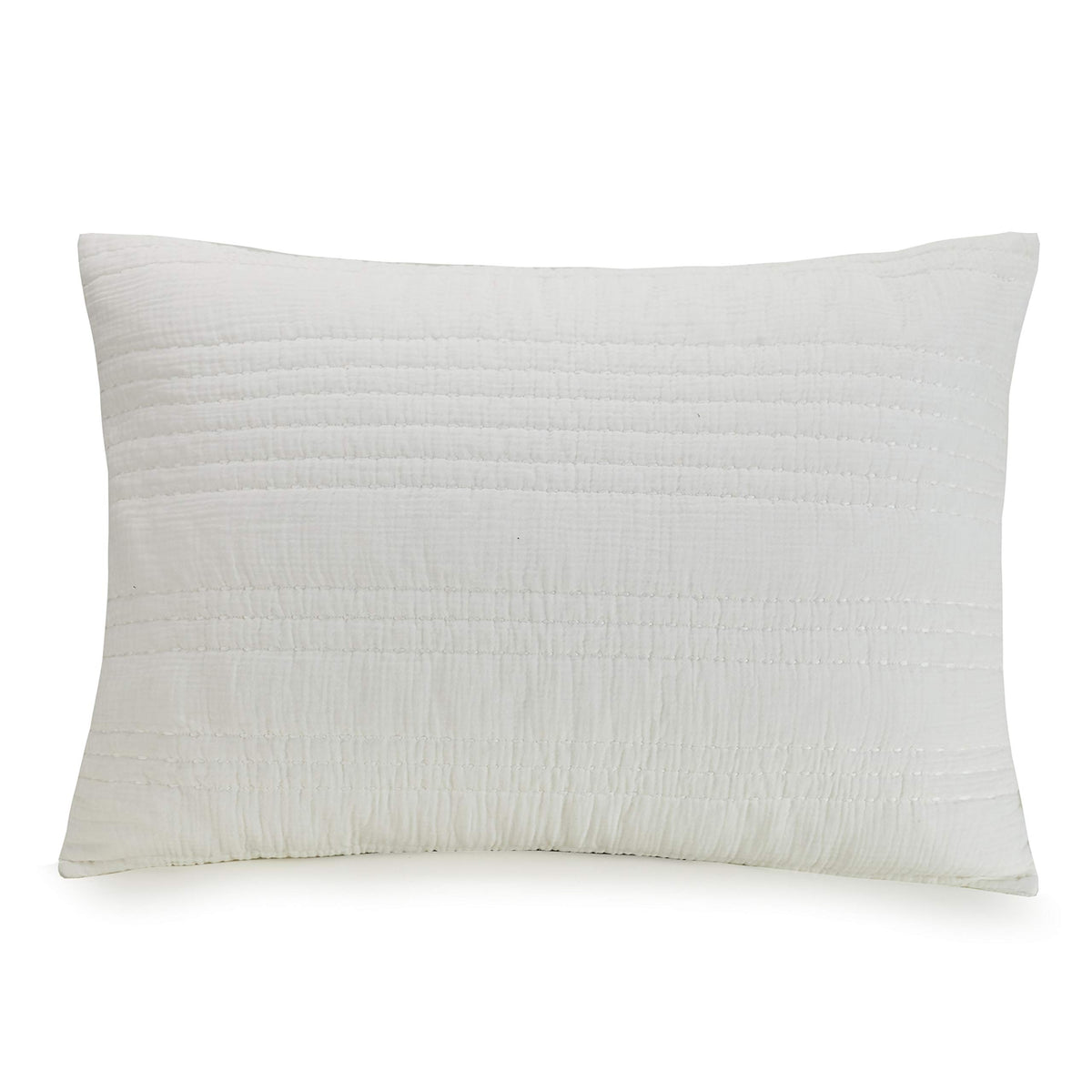 1977 Dry Goods Atmosphere Gauze Standard Sham Pair - Lightweight Breathable All Season, Standard Sham - Set Of 2, White
