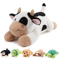 Gnomantic Cow Weighted Stuffed Animals - 28 Inch 5.0 Pounds Weighted Plushies Cow Stuffed Animals - Large Stuffed Cow Weighted P
