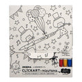 Zebra Wyss22-3C-Cr-B Clickart Water-Based Pen, 3 Pieces, With Crocky, B