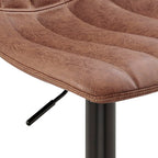 Npd Furniture And More Robert Pu Gaslift Swivel Bar Stool, (Set Of 2)