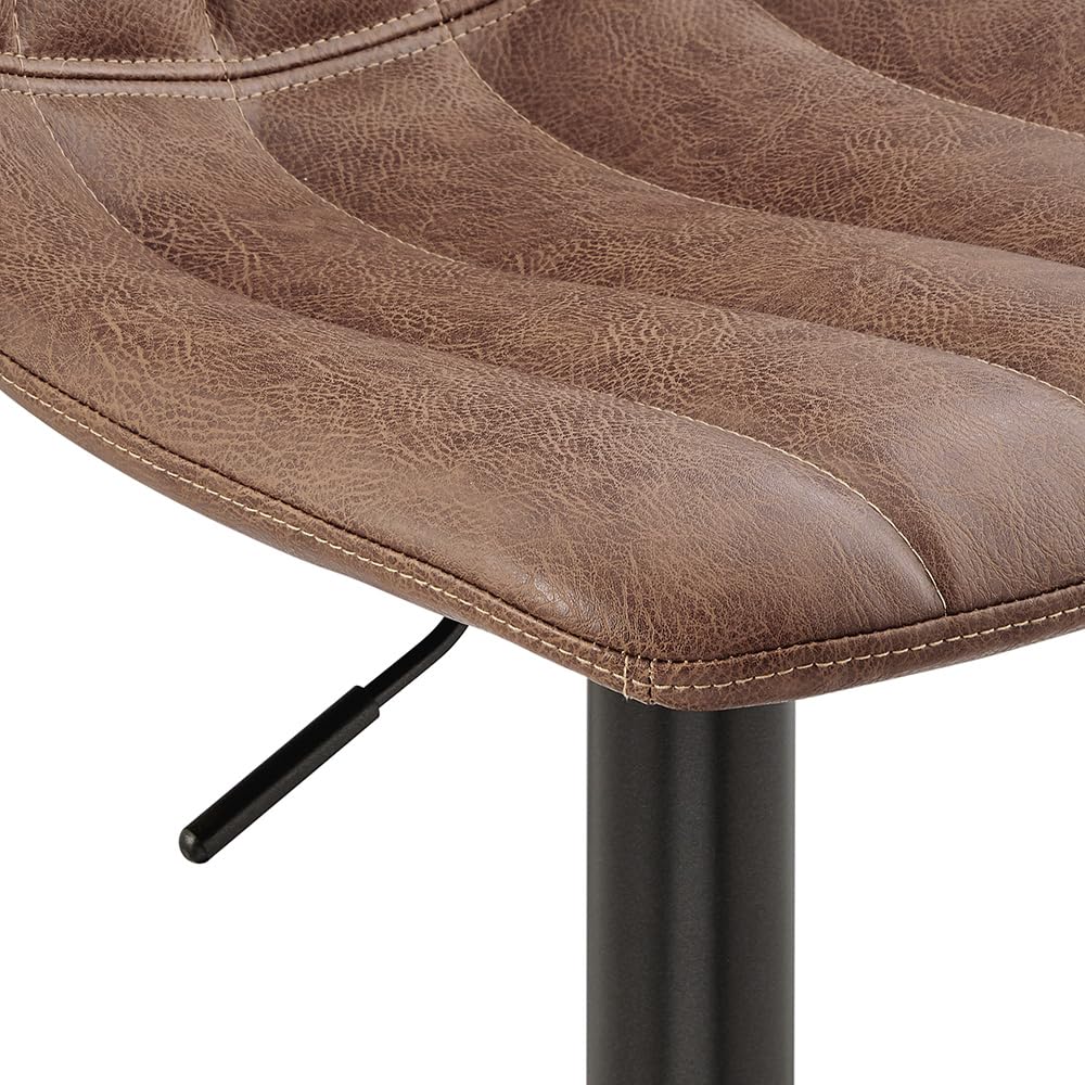 Npd Furniture And More Robert Pu Gaslift Swivel Bar Stool, (Set Of 2)