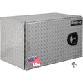 Buyers Products 1705203 Underbody Truck Tool Box with Barn Doors, 18x18x30 Inch, Diamond Tread Aluminum, Made in USA, Compressio