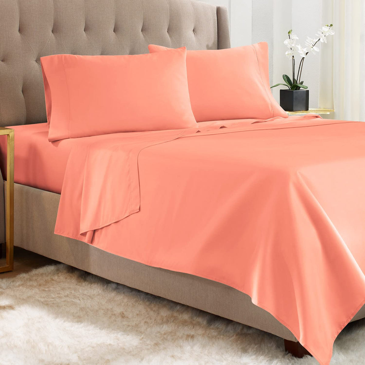 Empyrean Twin Xl Sheets Set - 3 Pc Super Soft Twin Xl Bed Sheets - Double Brushed Microfiber Xl Twin Sheets - Hotel Luxury Misty