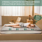 Maxyoyo King Futon Mattress Foam Mattress Topper, Japanese Floor Mattress Foldable Mattress Futon Bed Mattress Guest Bed Mattres