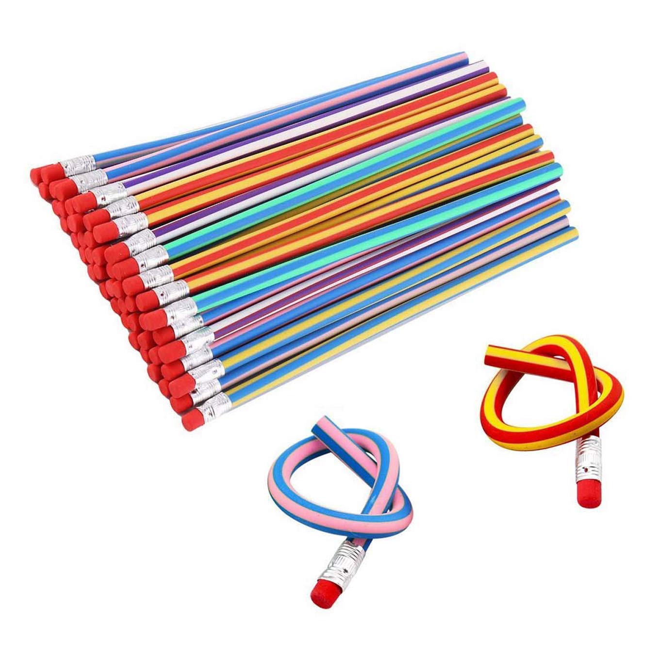 Haawooky 30 Pieces Flexible Soft Pencil Magic Bend Kids For Children School