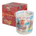 ROMIIE ZOI Christmas Scented Jar Candle - 6oz Soy Wax Candle - Berry Christmas Infused with Holiday Floral Aroma - with Beautifu