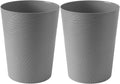 Freetex Small Trash Can, 1.8 Gallon Round Wastebasket with Leaf Pattern, Recycling Bin for Bathroom, Office, Dorm, Bedroom,Garba