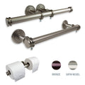 15 Silver Contemporary Double Toilet Paper Holder