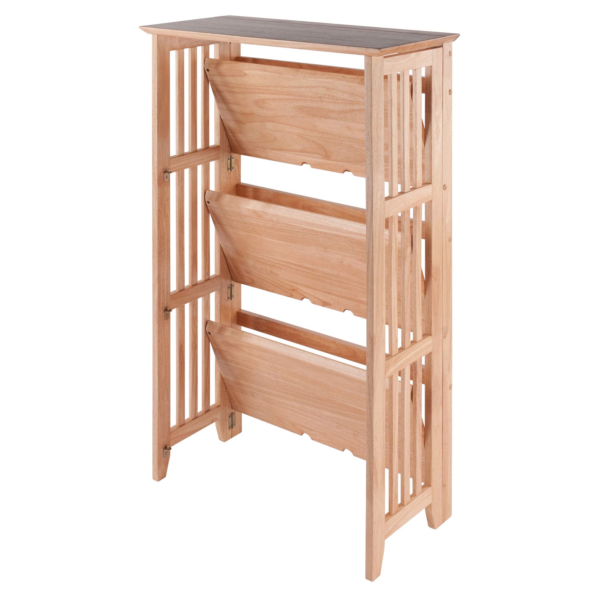 Winsome Mission Beech Wood 4-Tier Shelf, Natural