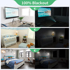 Boxelfos 100% Blackout Blind Curtains Window Cove[ 79''X 59''] [Diy Cut To Any Size Or Shape] [Hook & Loop Tabs][ Portable Bags
