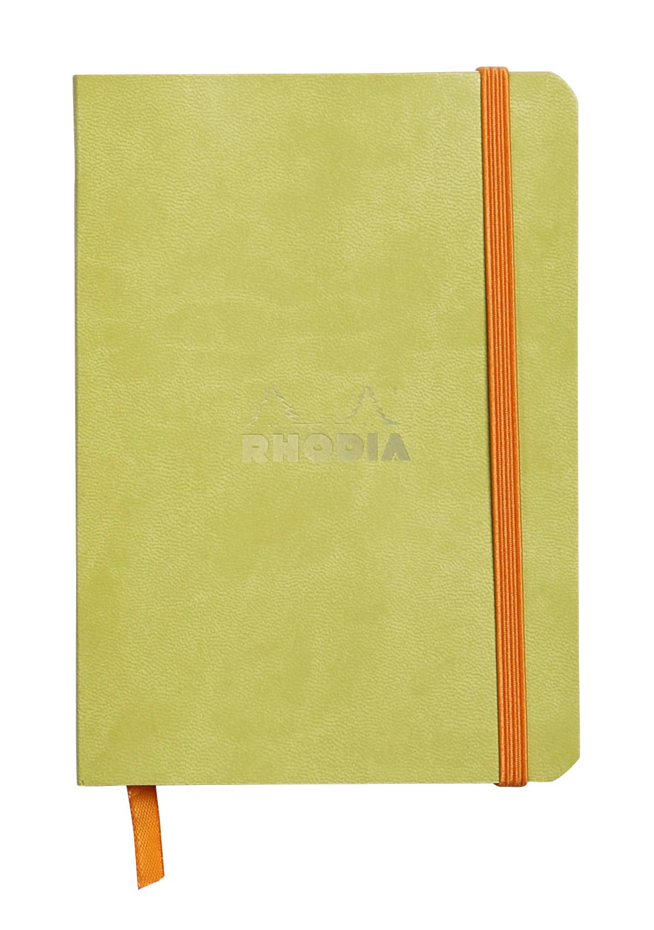 Rhodia Rhodiarama Softcover Notebook - 72 Lined Sheets - 4 X 5 1/2 - Anise Cover (117306C)