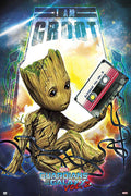 POSTER STOP ONLINE Guardians of The Galaxy Vol. 2 - Movie Poster/Print (I AM Groot - Baby Groot with Mixtape Vol. 2) (Size 24 x 