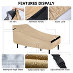 Neverland Waterproof Patio Lounge Chair Cover, Outdoor Chaise Lounge Covers With Heavy Duty Material, 420D Waterproof Outdoor Ch