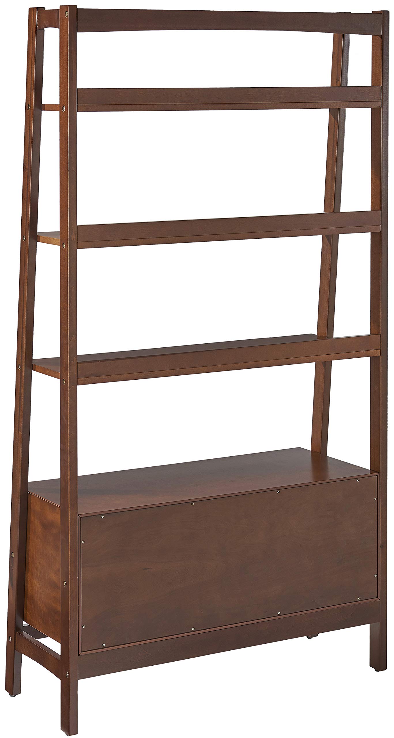 Crosley Furniture Landon Large Bookshelf Etagere, Bookcase Storage with Shelves and File Drawer, Mahogany