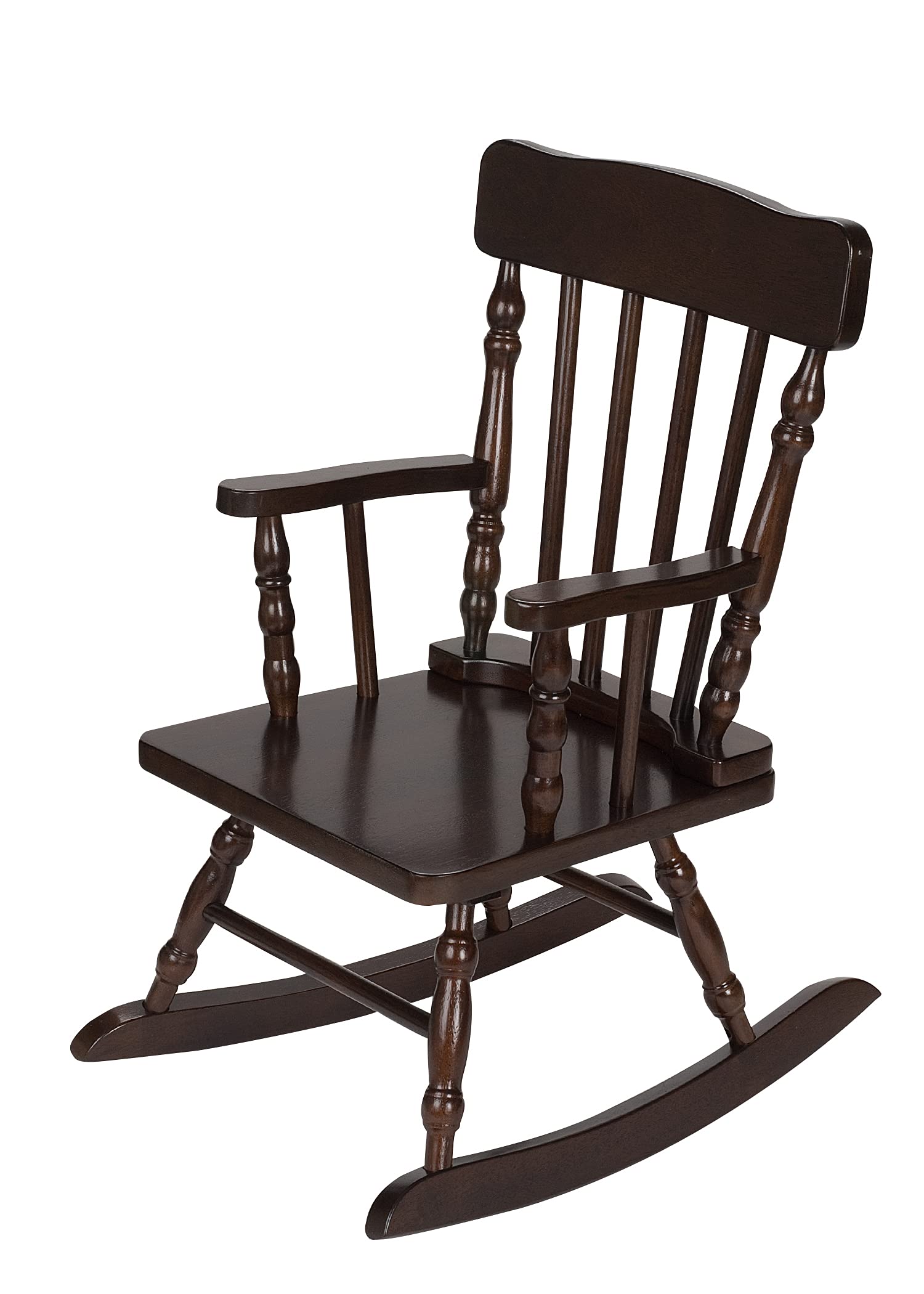 Gift Mark Childs Rocking Chairs - Classic Hand-Made Wooden Rockers For Boys And Girls - Vintage Style Colonial Kid'S Seats - Childrens Furniture Rocker (Black)