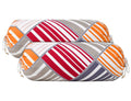 Kuber Industries Lining Print Bolster Cover With Drawstring|Round Bedside Long Pillow Cover|Dewan Pillow Cover Set 16 X 32 |Bols