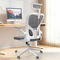 Monhey Office Chairs, Ergonomic Office Chair, Computer Chair With Adjustable Headrest, Lumbar Support, 2D Armrest, Metal Base An