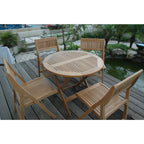 Anderson Teak Windsor 5-Pieces Round Bistro Set