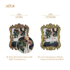 Aels 5X7/8X10 Inch Vintage Picture Frame, Elegant Antique Photo Frames With Glass Front, Photo Display, Tabletop Wall Hanging, G