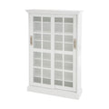 Furniture HotSpot Sliding Door Media Cabinet  White