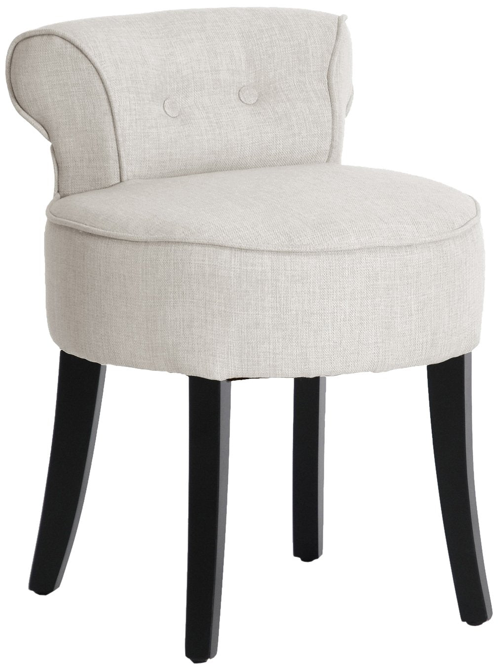 Baxton Studio Millani Linen Modern Lounge Stool, Beige