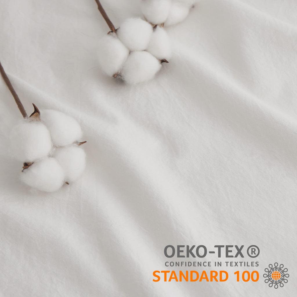 Bedsure 100% Washed Cotton Duvet Cover King Size - Warm Sand Minimalist Duvet Cover Linen Like - 3 Pieces Gentlesoft™ Plain Simple Cotton Bedding Set With 2 Pillow Shams (Warm Sand, King, 104'X90')