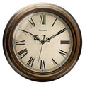 Plumeet Large Retro Wall Clock, 13 Non Ticking Classic Silent Metal Clocks Decorative Kitchen Living Room Bedroom, Roman Numer