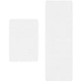 Yeaban White Bathroom Rugs Sets 2 Piece - Thick Chenille Bath Mats | Absorbent and Washable Bath Rug Non-Slip, Plush and Soft Ru