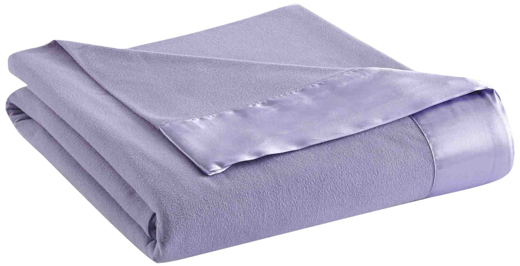 Thermee Micro Flannel King Sheet Blanket Lilac 90"x108" Lightweight All Seasons