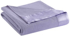Thermee Micro Flannel King Sheet Blanket Lilac 90"x108" Lightweight All Seasons