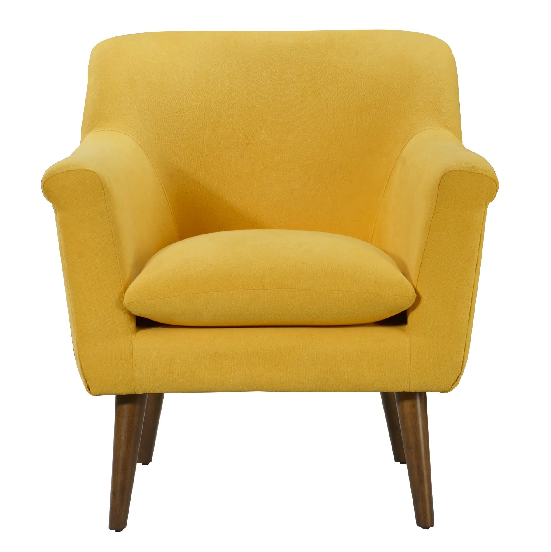 Lilola Home Shelby Yellow Woven Fabric Oversized Armchair