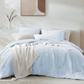 Wrensonge Queen Comforter Set - 7 Pieces Arctic Ice Soft Bed In A Bag Queen With Fitted Sheet, Flat Sheet, 2 Pillow Shams, And 2
