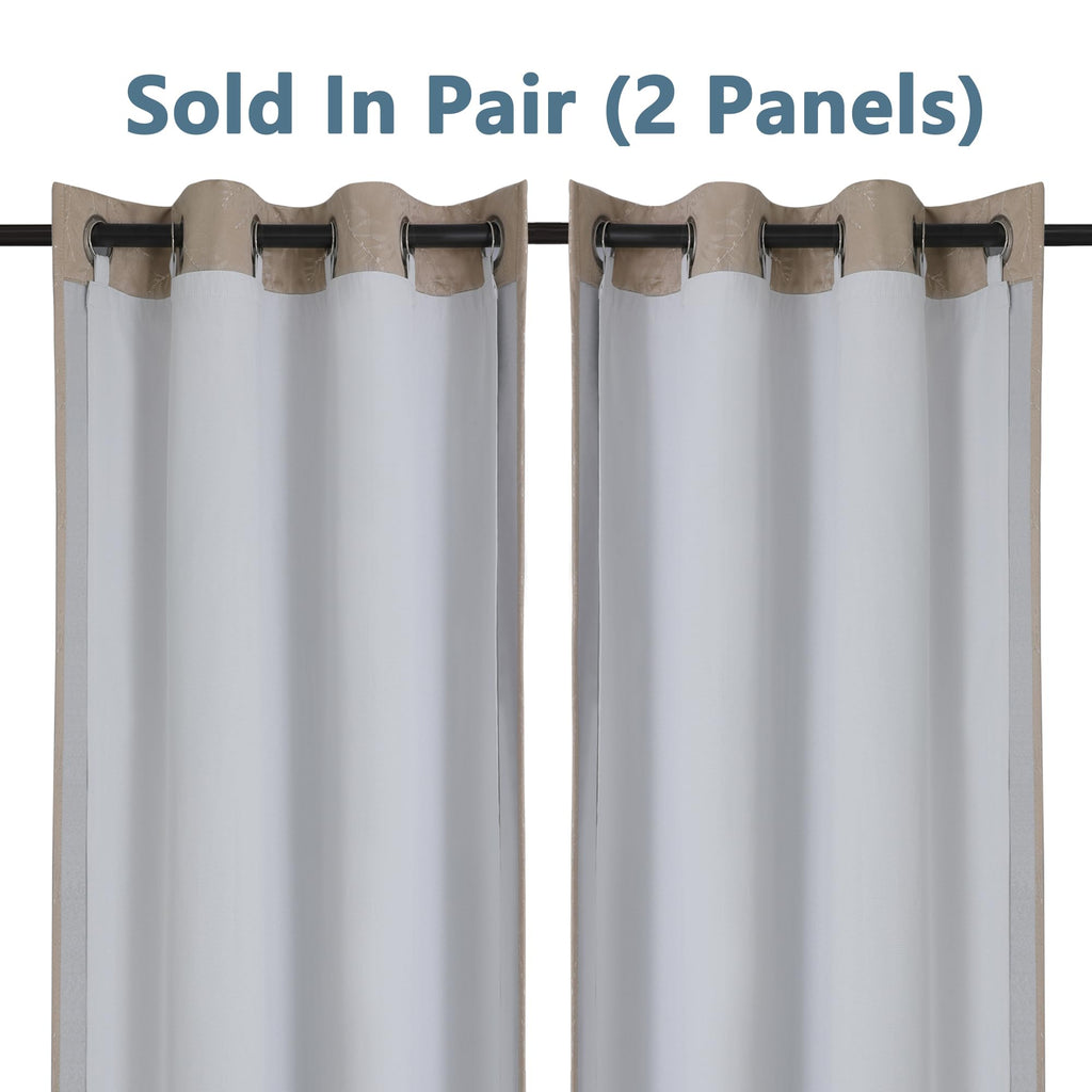 Chyhomenyc Bedroom Curtain Liners With 13 Rings, Privacy Energy Saving Blackout Liners For 84 Inch Curtains, Each 36'' Wx80 L, 2