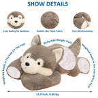 Ronivia Weighted Husky Stuffed Animal Toy, 11.8 Inch, Plush Pillow