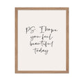 Poster Master Typography Poster - Quote Print - I Hope You Feel Beautiful Today, Inspiring, Motivational - Gift for Family, Frie