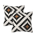 Aztec Black Brown Throw Pillow Cover Boho Western Farmhouse Decorative Throw Pillowcase Indoor Outdoor Cushion Cover Tribal Patt