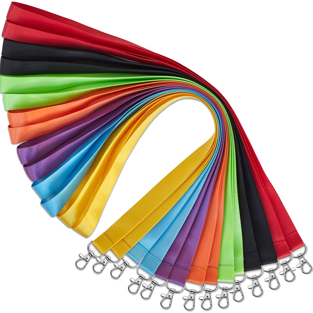 Youowo Cruise Lanyard 14 Pack Lanyards For Cruise With Id Card Badge Holder 7 Color Solid Color Durable Office Neck Id Colored L