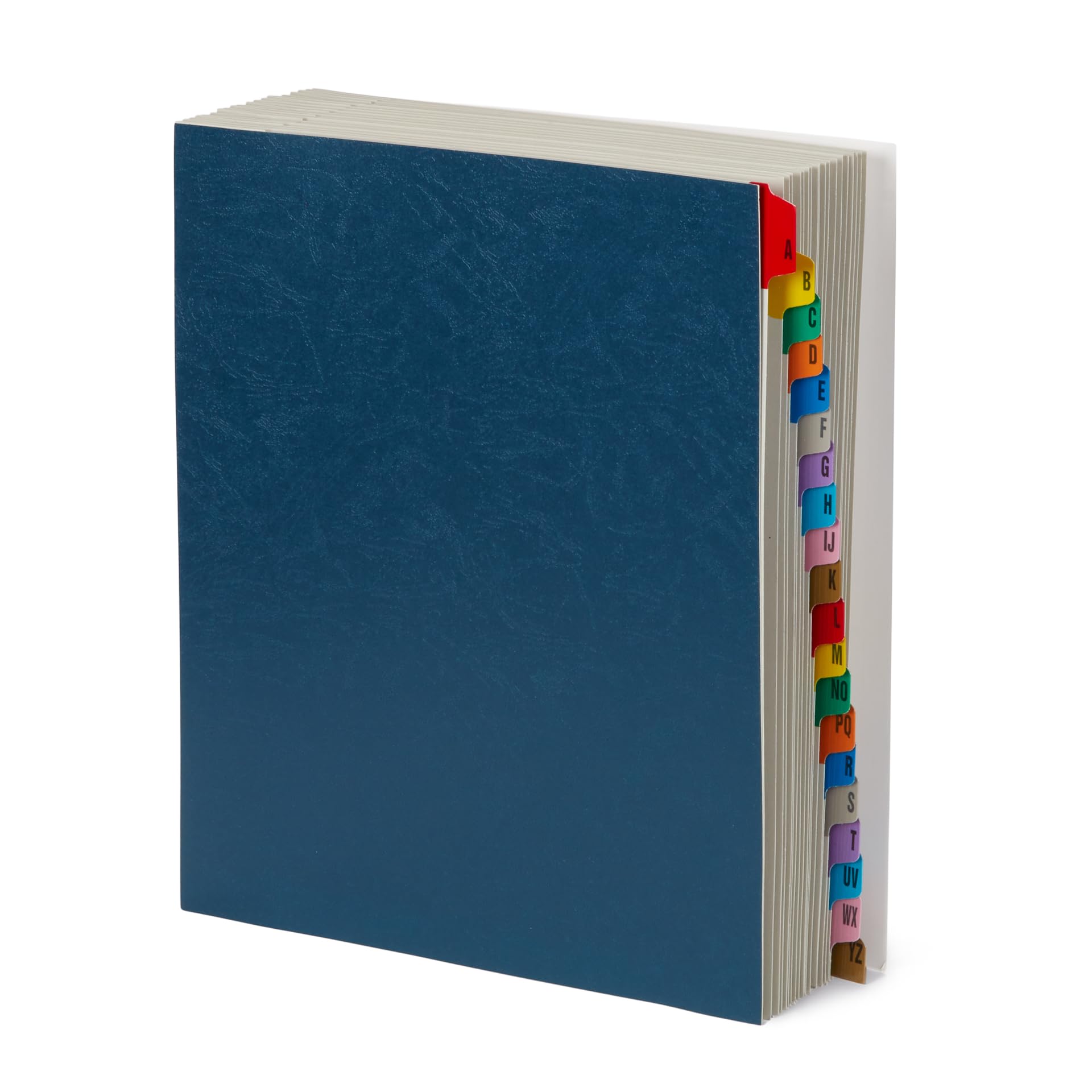 Blue Summit Expanding Desk File, Letter Size, 26 Dividers For A-Z Organization