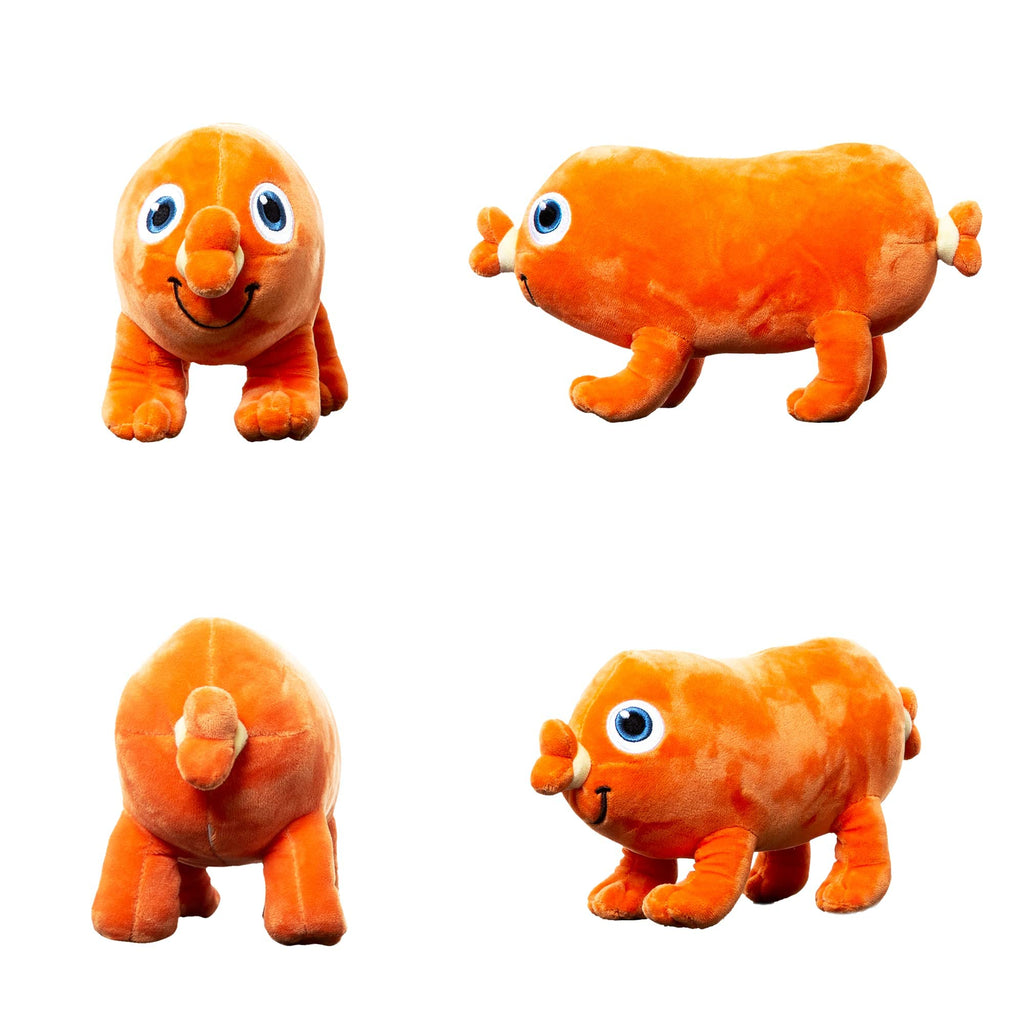 Bread Barbershop Sausage Plush, Soft Food Stuffed Animals 10', Cute Funny Pillows Dolls Plushies for Cuddling, Home Room Decor,