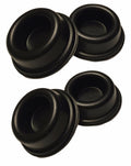 Rubber Door Stopper Bumpers (Pack Of 4) Black - Made In Usa - Self-Adhesive Wall Protectors. Prevent Damage To Walls From Door K