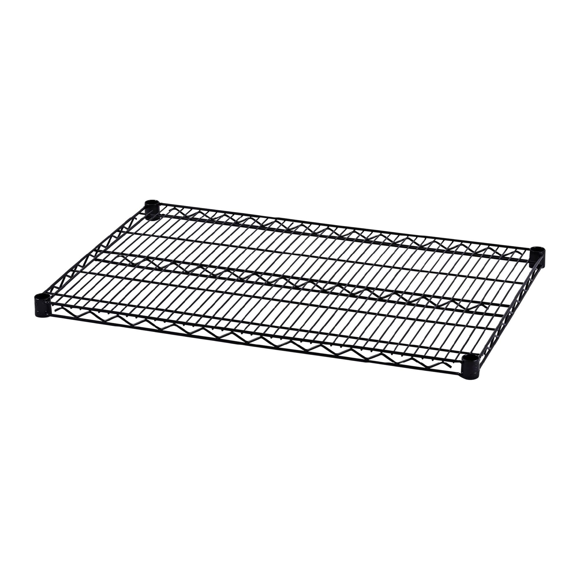 Alera ALESW583624BL Industrial Wire Shelving 36 in. x 24 in. Extra Wire Shelves - Black (2-Piece/Carton)