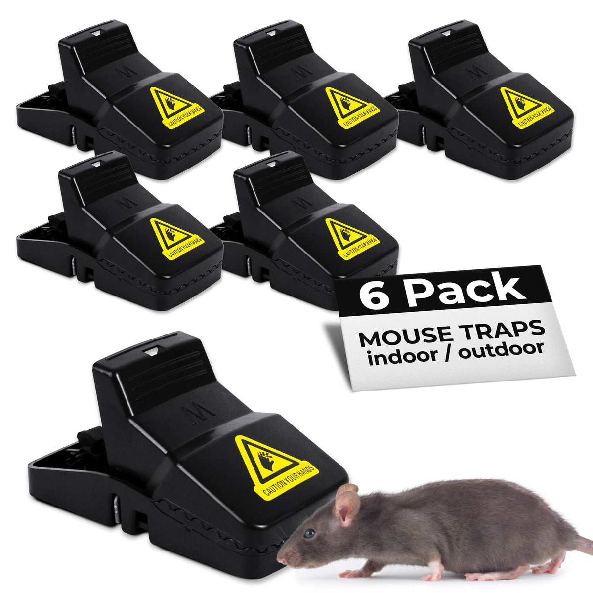 Twintech Jaws Mouse Traps - Reusable, Sanitary, Easy-To-Use Trap For Mice And Small Rodents In Home, Kitchen, Garage, And Office