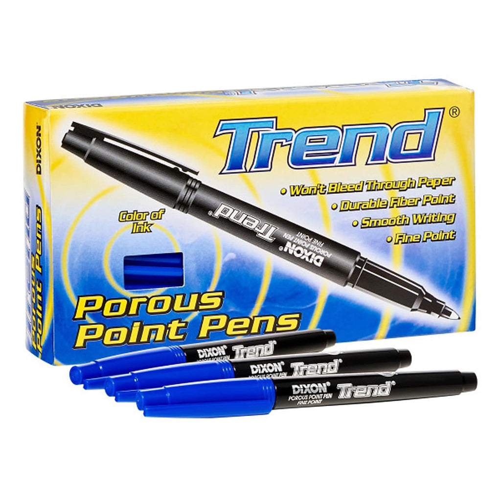 Trend Porous Point Pens 12 Ct Blue
