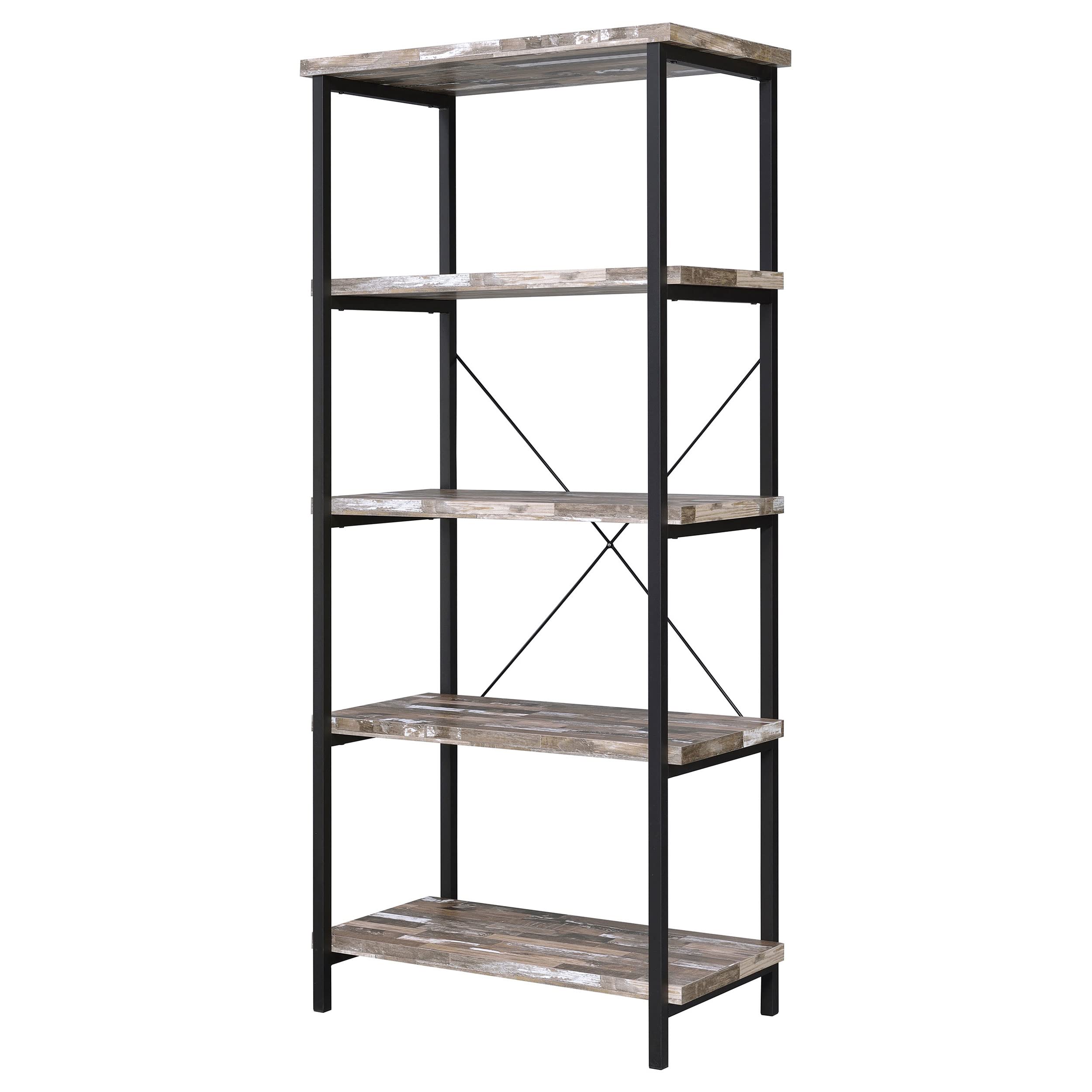 Coaster Furniture Bookcase Salvaged Cabin and Black 801552