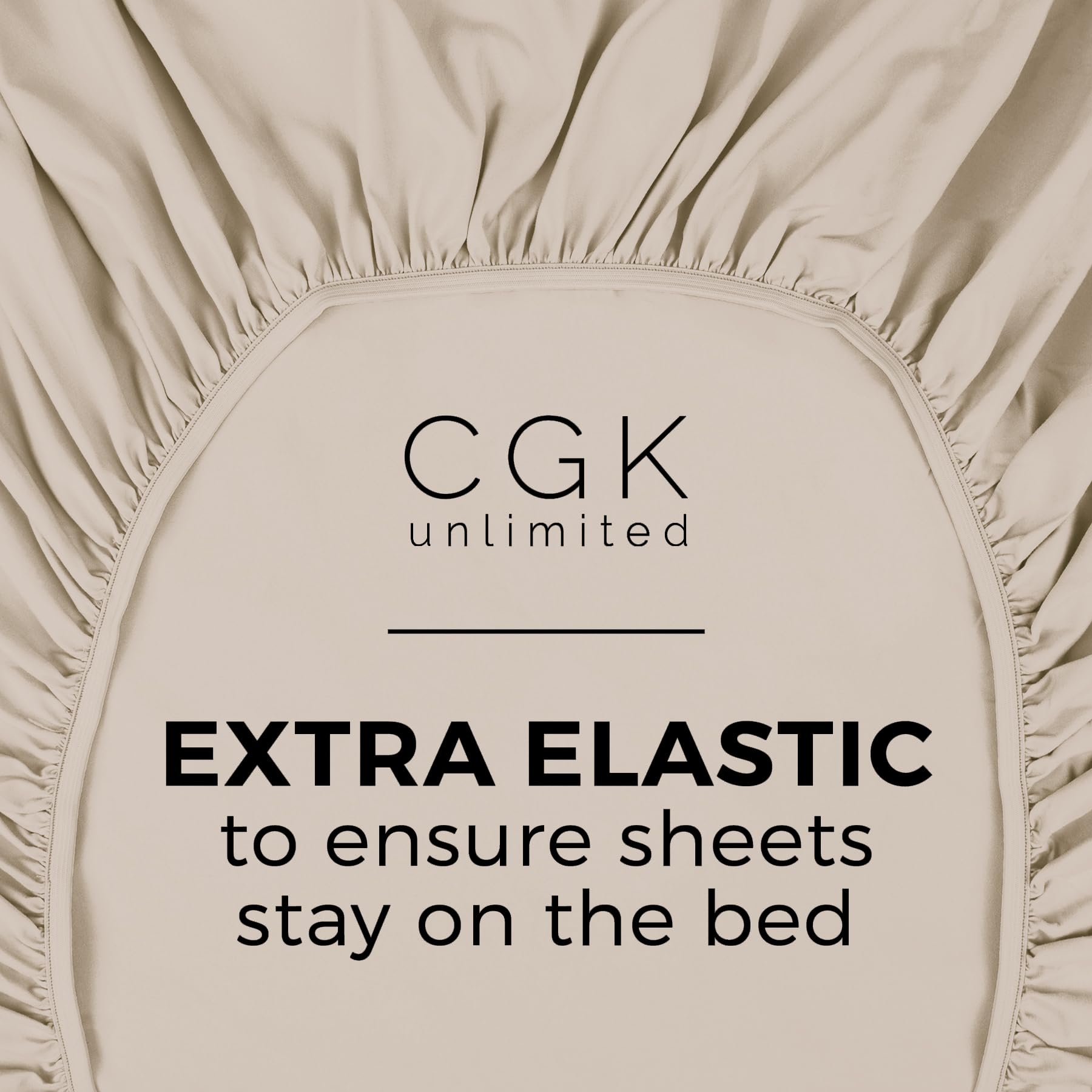 Twin Xl Size Fitted Bed Sheet - Hotel Luxury Single Fitted Bottom Sheet Only - Fits Mattress Between 8 To 16 Inches - Deep Pockets, Extra Soft And Wrinkle Free - Easy-Fit, Breathable & Cooling - Wheat
